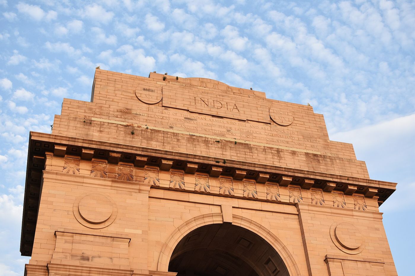India Gate in New Delhi is barely visible through haze on Saturday morning, when the city’s air quality index exceeded 400.