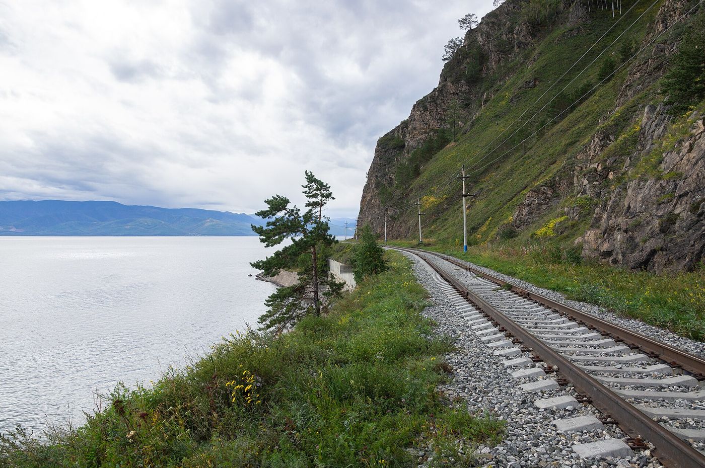 Newly laid European-gauge track near Kaunas, the first segment of the Rail Baltica line to carry passengers.