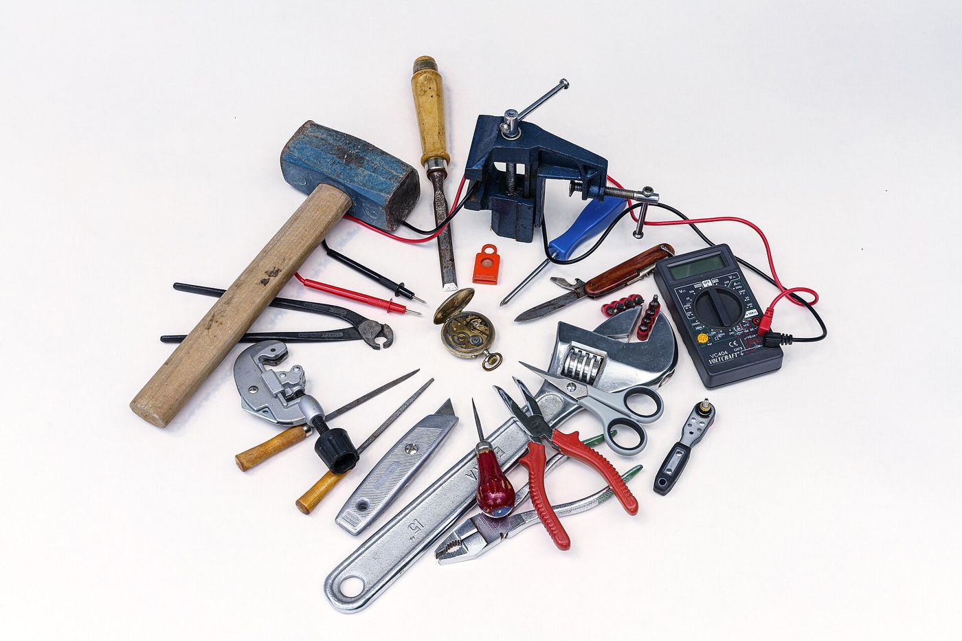 A watchmaker assembles a mechanical movement in a workshop in La Chaux-de-Fonds, the center of the Swiss watch industry.