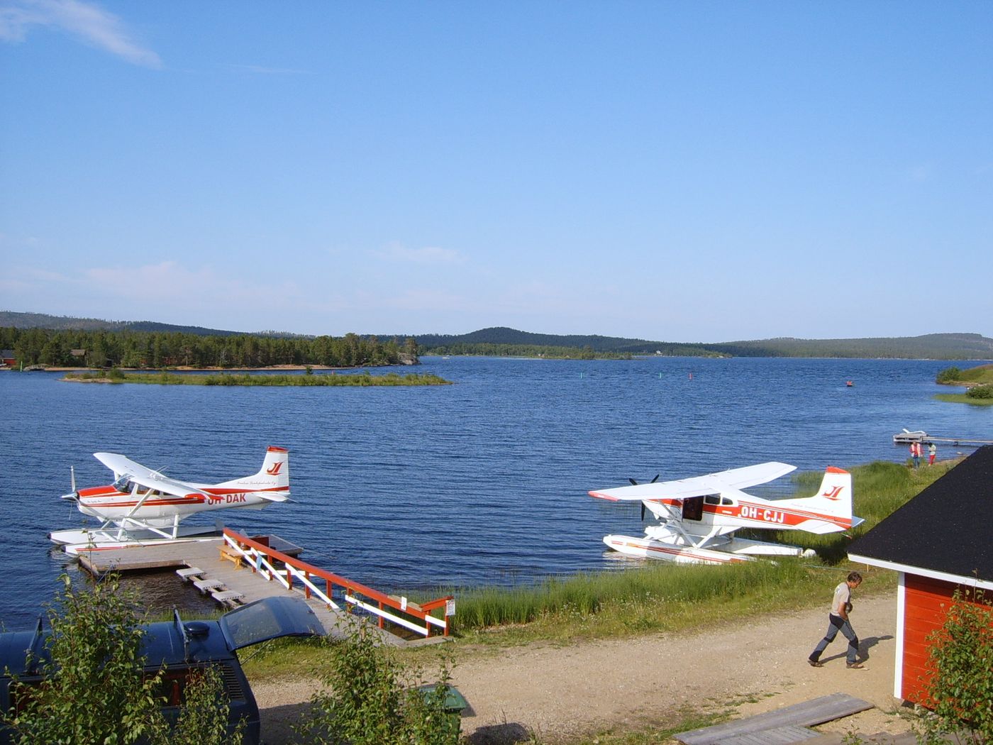 Lake Inari in Finnish Lapland, near the seat of the Sami Parliament, in early October.