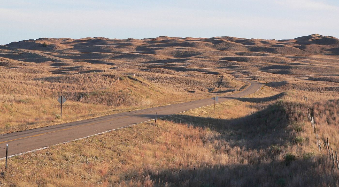 A two-lane highway crosses the Sandhills of northern Nebraska, where the nearest hospital that delivers babies can be more than 100 miles away.