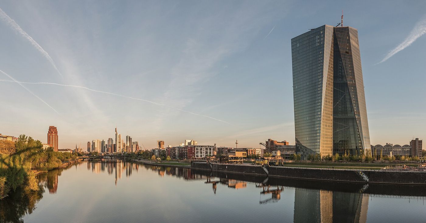 The European Central Bank’s headquarters in Frankfurt’s Ostend district.