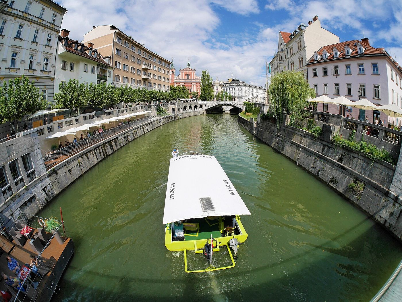 The Ljubljanica River in central Ljubljana. Slovenia’s government holds a blocking stake in the country’s third-largest bank.