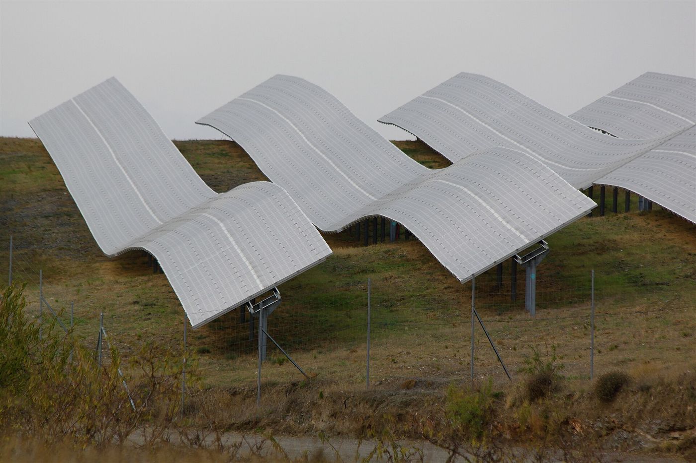 Solar panels in Andalusia. Spain’s solar capacity has nearly tripled since 2021.