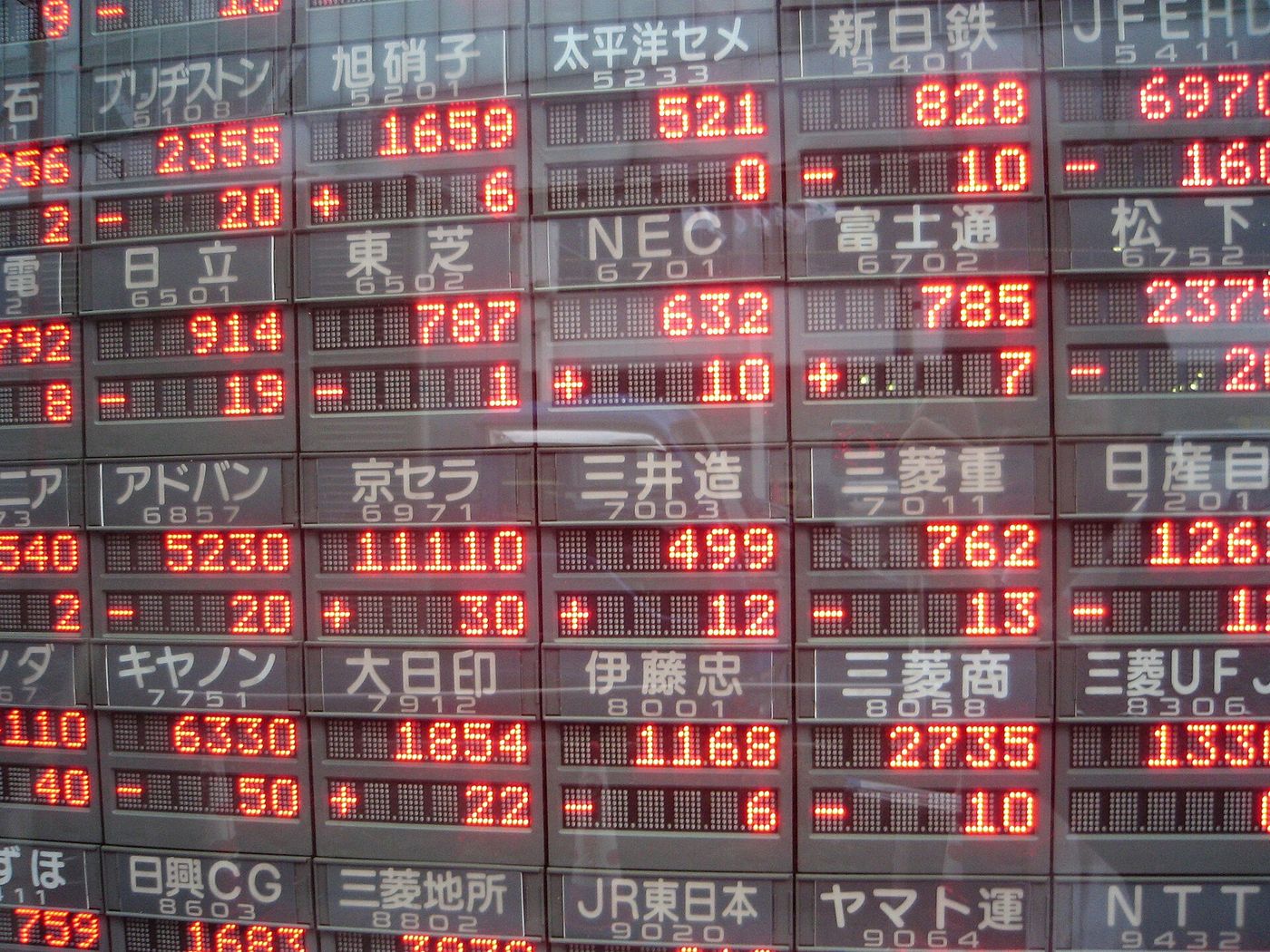 An electronic display of share prices. European stocks posted a weekly gain after two weeks of losses.
