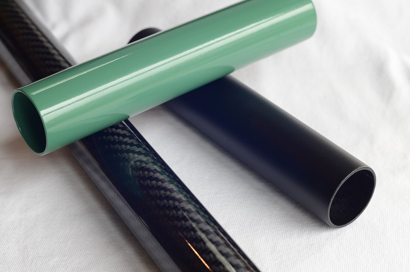 Woven carbon fiber fabric before it is set in resin; once cured, conventional composites cannot be separated.