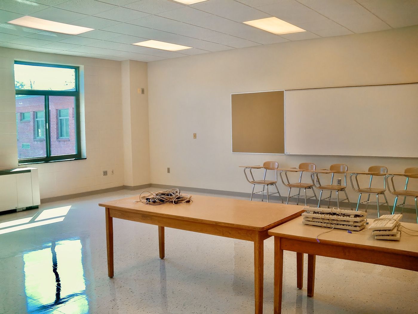 A classroom in Tampere, one of 180 Finnish schools that took part in the national A.I. tutoring trial.