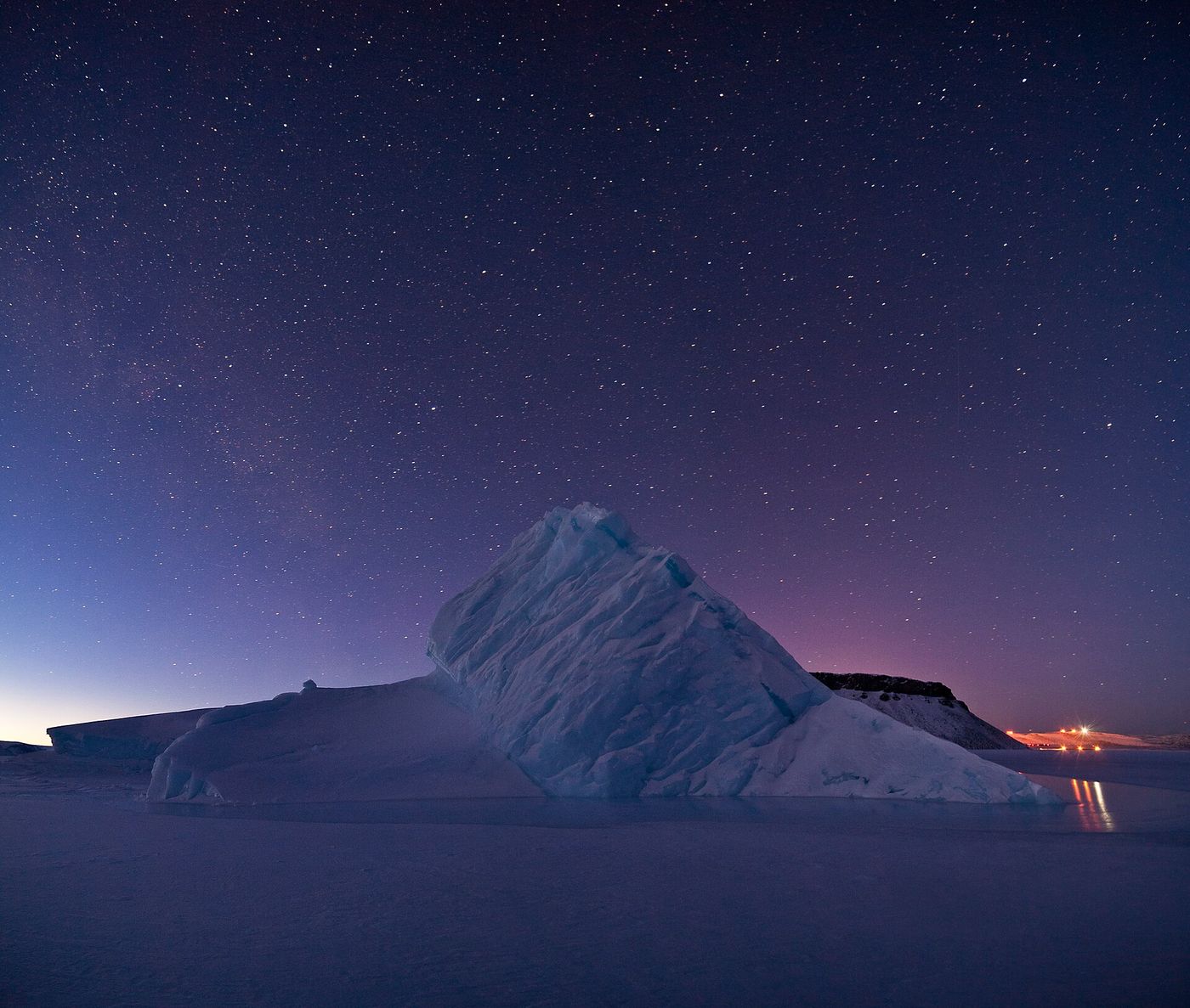 Tents of a research camp on the Greenland ice sheet, where the drilling team lived for four summer seasons.