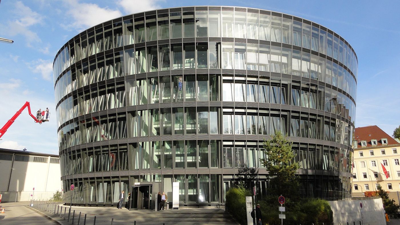 Office towers in Munich’s Arabellapark district, home to several of Germany’s largest insurers.