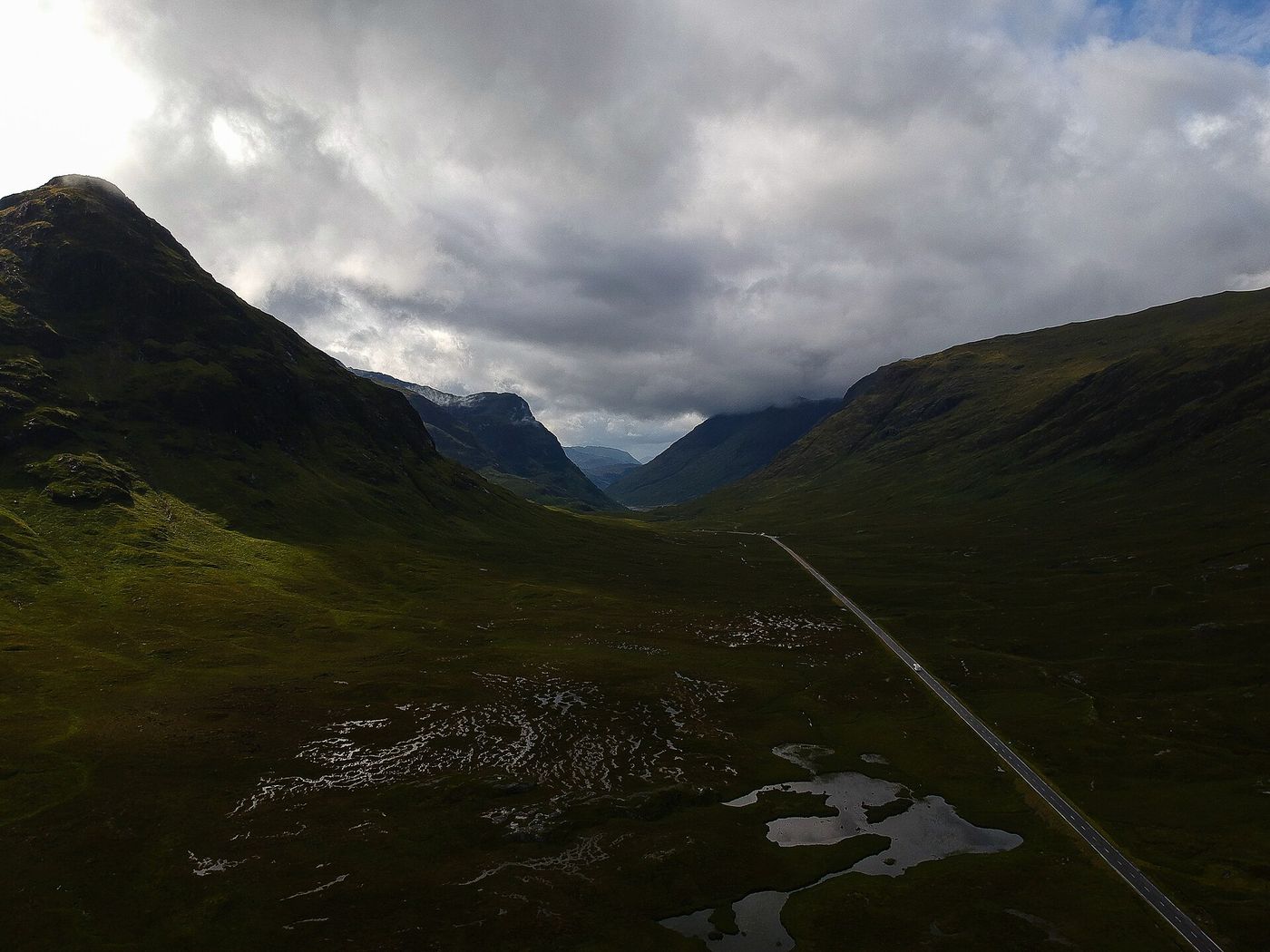 A glen in the Scottish Highlands north of Inverness, where airborne laser scanning revealed the outline of a Roman camp.