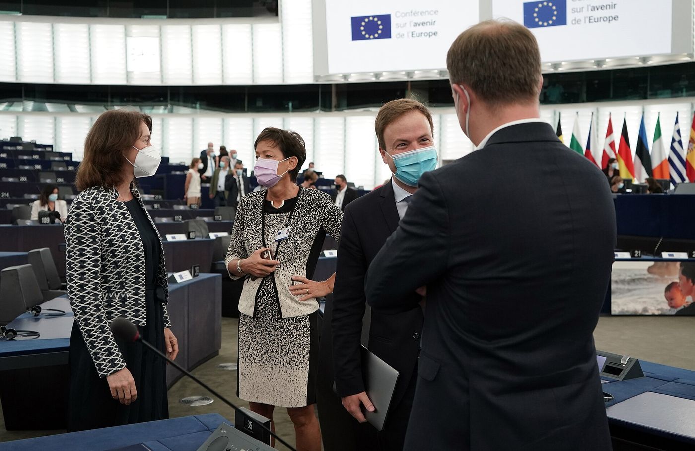 Members of the European Parliament during a plenary session in Strasbourg.
